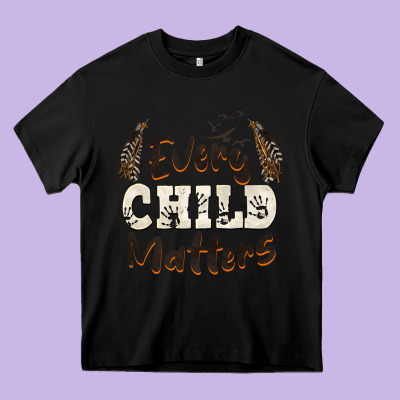 Every Child Matters Heavy Core Tee Designed By Barkaloodesign