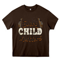 Chocolate Brown every child matters Heavy Core Tee - BarkalooDesign