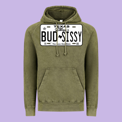 Country Love Gilley's Bud N Sissy Texas Cowboy License Gift Raglan Bas Vintage Hoodie Designed By Craftify