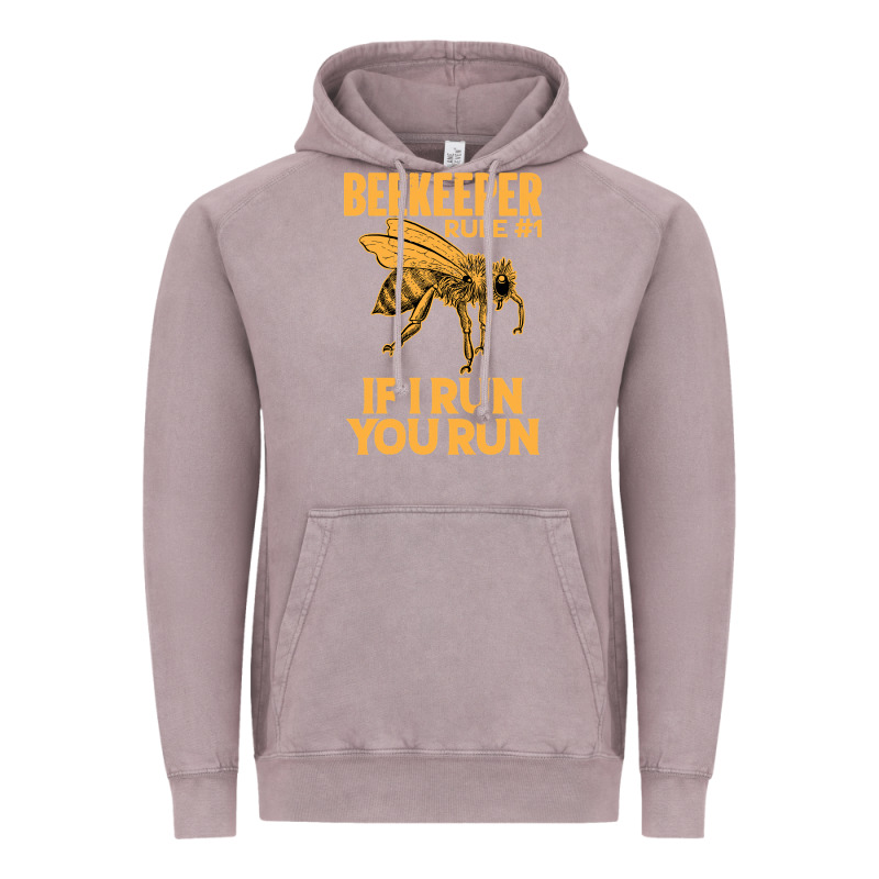 Bee Beekeeper If I Run You Run Bumble Bee Humour 449 Hive Beekeeping Vintage Hoodie by Craftify | Teevron