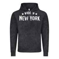 Vintage Black Made In New York NY City NYC New Yorker My Home State Pride Premium T- Vintage Hoodie - Craftify