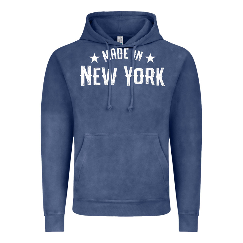 Made In New York Ny City Nyc New Yorker My Home State Pride Premium T- Vintage Hoodie by Craftify | Teevron