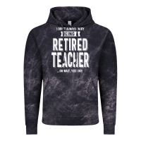 Cloud Black Retired Teacher Vintage Hoodie - Craftify