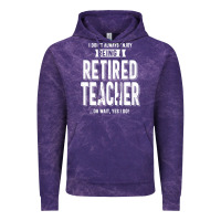 Cloud Purple Retired Teacher Vintage Hoodie - Craftify