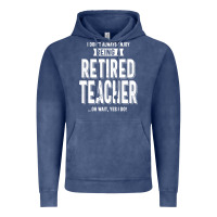 Vintage Denim Retired Teacher Vintage Hoodie - Craftify
