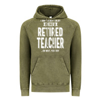 Vintage Olive Retired Teacher Vintage Hoodie - Craftify