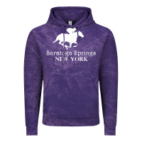 Saratoga Springs New York Horse Racing Jockey Vintage Hoodie | Teevron
