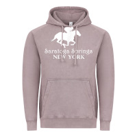 Vintage Zinc Saratoga Springs New York Horse Racing Jockey Vintage Hoodie - Craftify