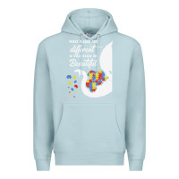 Blue Mist Autism Different Makes You Beautiful Premium Hoodie - CowhideDigitalArt