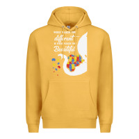 Mustard Autism Different Makes You Beautiful Premium Hoodie - CowhideDigitalArt