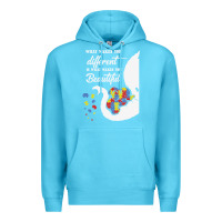 Ocean Blue Autism Different Makes You Beautiful Premium Hoodie - CowhideDigitalArt