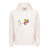 Pale Pink Autism Different Makes You Beautiful Premium Hoodie - CowhideDigitalArt