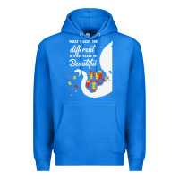 True Royal Autism Different Makes You Beautiful Premium Hoodie - CowhideDigitalArt