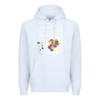 White Autism Different Makes You Beautiful Premium Hoodie - CowhideDigitalArt
