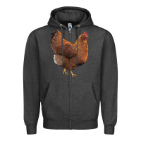 Charcoal Heather new hampshire red chicken Zipper Hoodie - LillyAllenDesigns