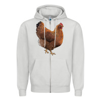 Dove Grey new hampshire red chicken Zipper Hoodie - LillyAllenDesigns