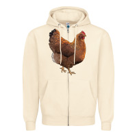Sandshell new hampshire red chicken Zipper Hoodie - LillyAllenDesigns