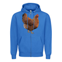 True Royal new hampshire red chicken Zipper Hoodie - LillyAllenDesigns