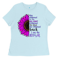 Baby Blue I Am The Storm sunflower Ladies Tee - Bettercallsaul