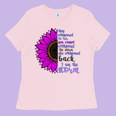 I Am The Storm Sunflower Ladies Tee Designed By Bettercallsaul