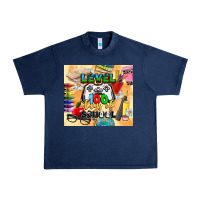 Navy level 100 days of school Urban Heavy Tee - CowGirlArtShop