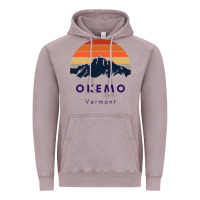 Vintage Zinc Okemo Vermont Skiing Snowboarding Hikers Gifts for VT Travel Vintage Hoodie - InspiraDesign