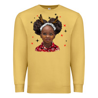 Antique Gold christmas african girl Premium Sweatshirt - BarkalooDesign