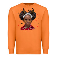 Carrot christmas african girl Premium Sweatshirt - BarkalooDesign