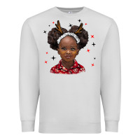Dove Grey christmas african girl Premium Sweatshirt - BarkalooDesign
