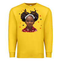 Lemon christmas african girl Premium Sweatshirt - BarkalooDesign