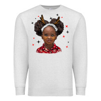 Oatmeal Heather christmas african girl Premium Sweatshirt - BarkalooDesign
