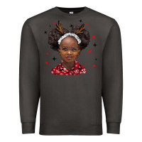 Smoke christmas african girl Premium Sweatshirt - BarkalooDesign