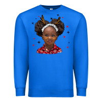 True Royal christmas african girl Premium Sweatshirt - BarkalooDesign