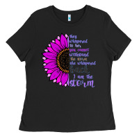 Black I Am The Storm sunflower Ladies Tee - Bettercallsaul