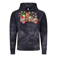 Cloud Black christmas gingerbread truck Vintage Hoodie - CowGirlArtShop