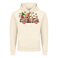 Vintage Artic christmas gingerbread truck Vintage Hoodie - CowGirlArtShop