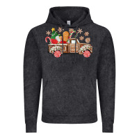 Vintage Black christmas gingerbread truck Vintage Hoodie - CowGirlArtShop