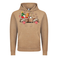 Vintage Coffee christmas gingerbread truck Vintage Hoodie - CowGirlArtShop
