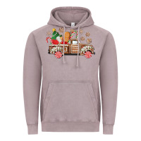 Vintage Zinc christmas gingerbread truck Vintage Hoodie - CowGirlArtShop