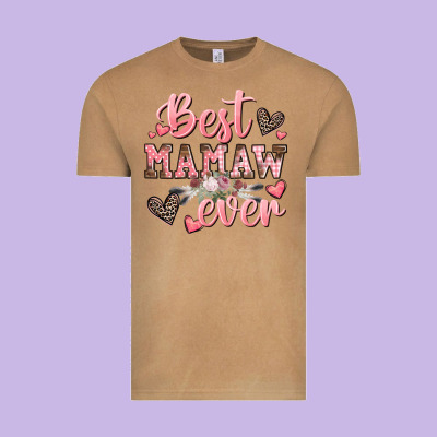 Best Mamaw Ever Mother's Day Vintage Tee Designed By Cowgirlartshop