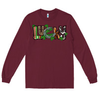 Burgundy Lucky horseshoe St. Patrick's Day Long Sleeve Tee - CowGirlArtShop