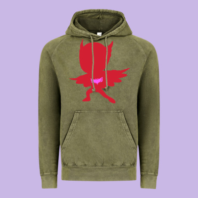 Owlette Illustration Vintage Hoodie Designed By Inspiradesign
