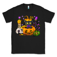 Black Black cat pumpkin Classic Tee - NancyCooperArtShop