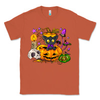 Copper Black cat pumpkin Classic Tee - NancyCooperArtShop