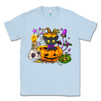 Black Cat Pumpkin Classic Tee | Teevron
