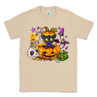 Mushroom Black cat pumpkin Classic Tee - NancyCooperArtShop
