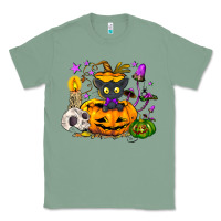 Sage Black cat pumpkin Classic Tee - NancyCooperArtShop