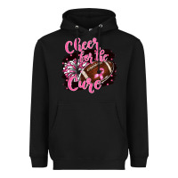 Black cheer for the cure Heavyweight Hoodie - BarkalooDesign