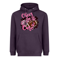 Plum cheer for the cure Heavyweight Hoodie - BarkalooDesign