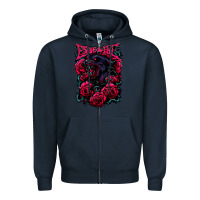 Navy escape the fate Zipper Hoodie - DesignPulse